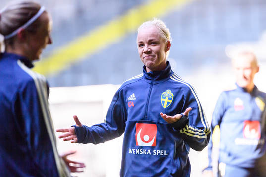 Caroline Seger of the Swedish women national football team