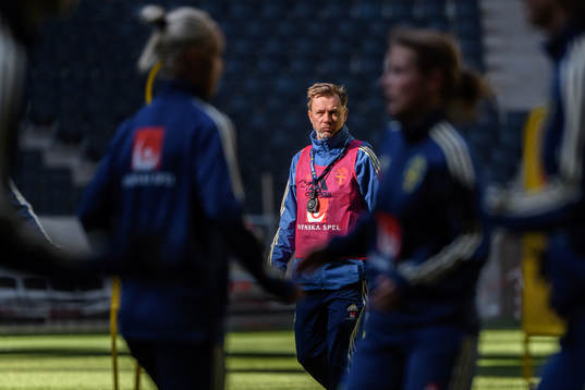 Peter Gerhardsson, head coach of the Swedish women national