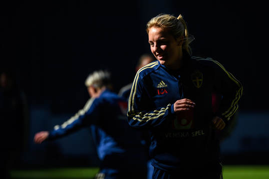 Mimmi Larsson of the Swedish women national football team