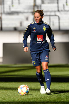Elin Rubensson of the Swedish women national football team