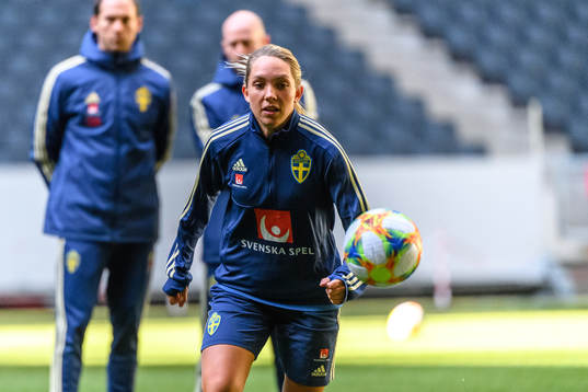 Elin Rubensson of the Swedish women national football team