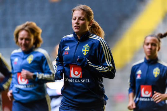 Anna Anvegård of the Swedish women national football team