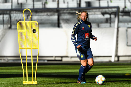 Jonna Andersson of the Swedish women national football team