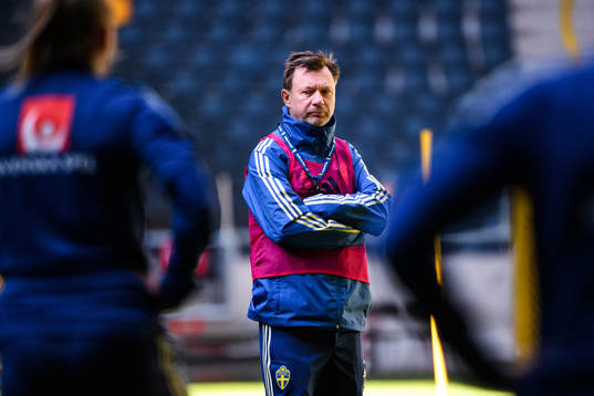 Peter Gerhardsson, head coach of the Swedish women national