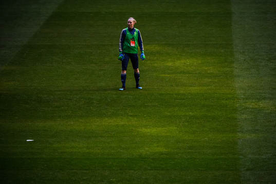 Goalkeeper Hedvig Lindahl of the Swedish women national
