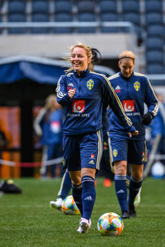 Mimmi Larsson of the Swedish women national football team