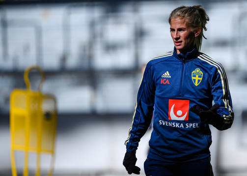 Sofia Jakobsson of the Swedish women national football team