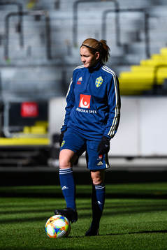Mia Carlsson of the Swedish women national football team