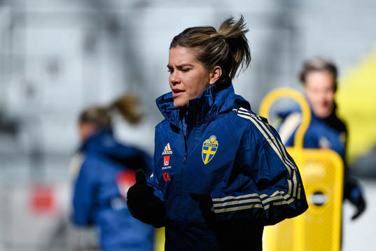 Hanna Folkesson of the Swedish women national football team
