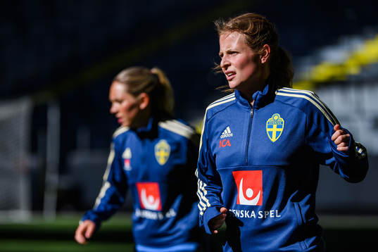 Anna Anvegård of the Swedish women national football team