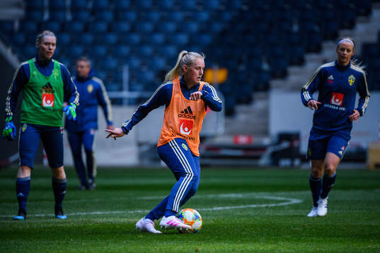 Stina Blackstenius  of the Swedish women national football