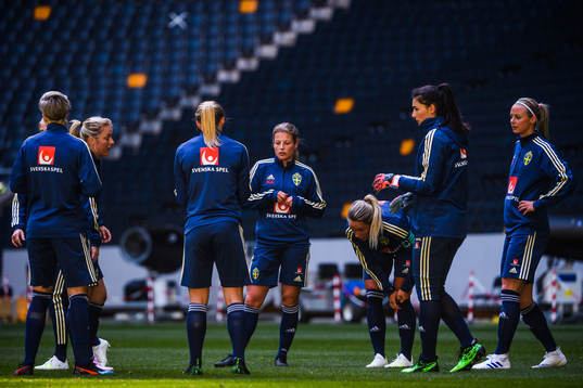 Anna Anvegård of the Swedish women national football team
