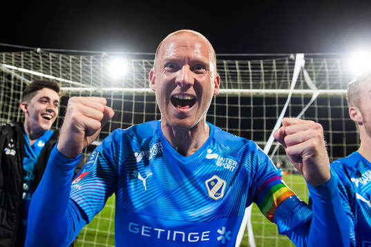 Halmstads Andreas Johansson jublar