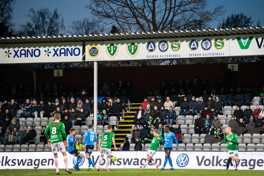 under fotbollsmatchen i Superettan mellan Jönköping och
