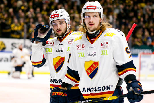 Djurgårdens Emil Bemström och Axel Jonsson Fjällby