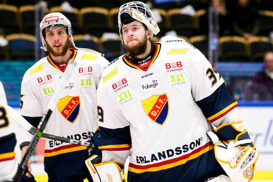 Djurgårdens målvakt Adam Reideborn jublar