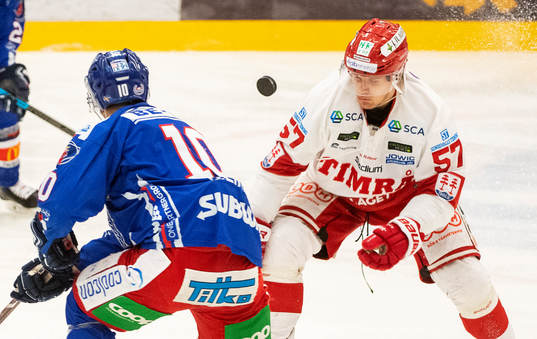 Oskarshamns Nicklas Heinerö och Timrås Anton Wedin