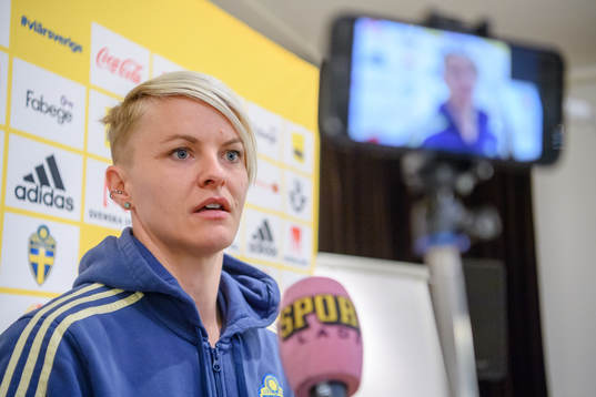 Nilla Fischer of the Swedish women national football team