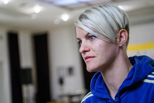 Nilla Fischer of the Swedish women national football team