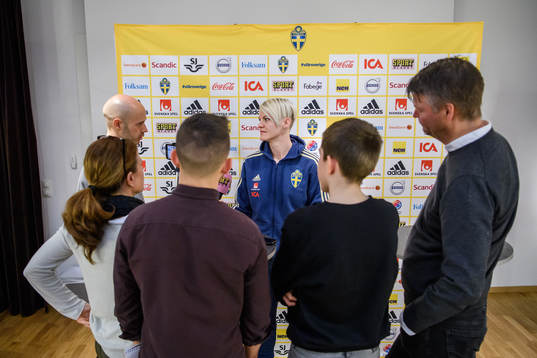 Nilla Fischer of the Swedish women national football team