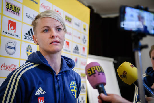 Nilla Fischer of the Swedish women national football team