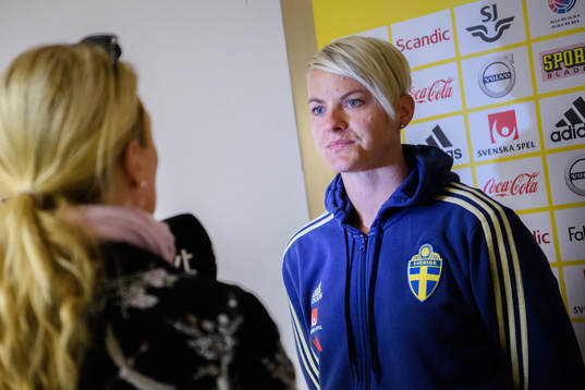 Nilla Fischer of the Swedish women national football team