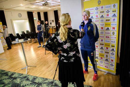 Nilla Fischer of the Swedish women national football team