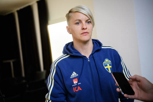 Nilla Fischer of the Swedish women national football team