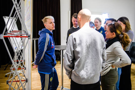 Nilla Fischer of the Swedish women national football team