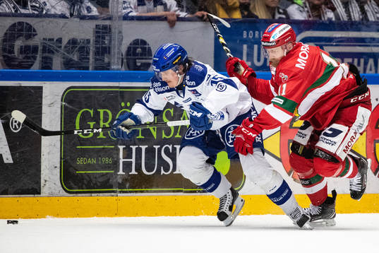 Leksands Johan Porsberger och Moras ´Alexander Hilmerson