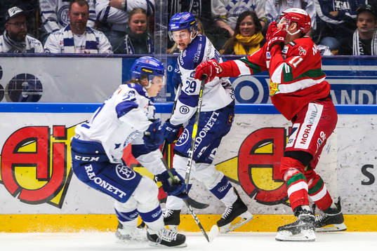 Leksands David Rundqvist och Moras Marek Daloga