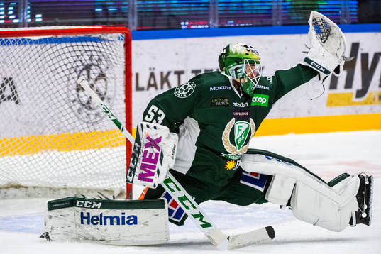 Färjestads målvakt Markus Svensson