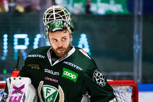 Färjestads målvakt Markus Svensson