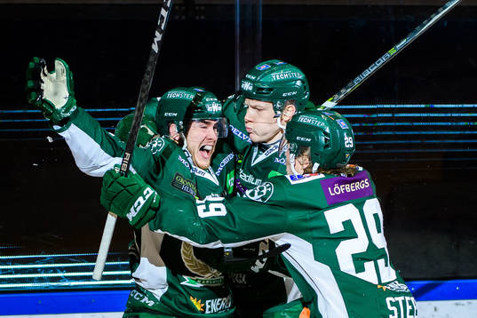 Färjestads Michael Lindqvist, Gustav Rydahl och Oskar
