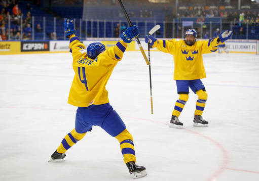 Sofia Engström #4, SWE celebrating 1st goal against GERMANY