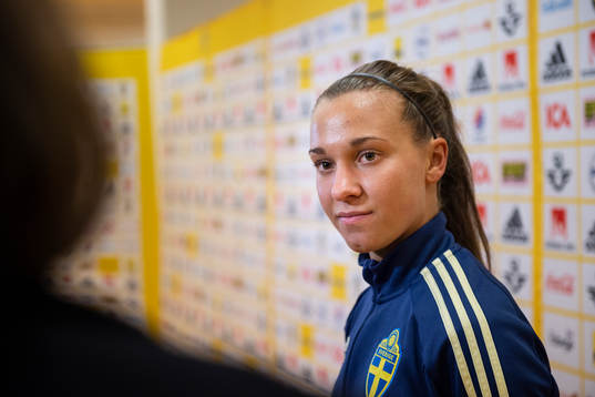 Julia Zigiotti of the Swedish women national football team