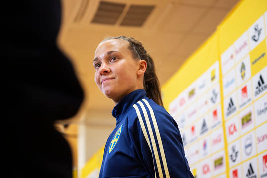 Julia Zigiotti of the Swedish women national football team