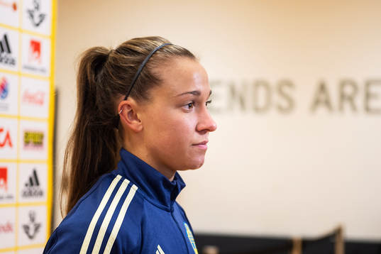 Julia Zigiotti of the Swedish women national football team