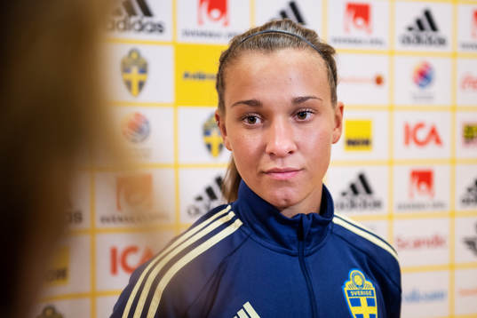 Julia Zigiotti of the Swedish women national football team