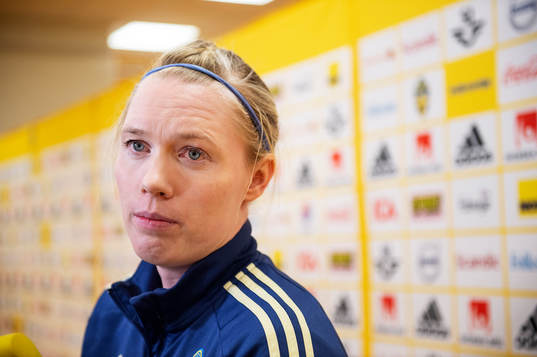 Goalkeeper Hedvig Lindahl of the Swedish women national