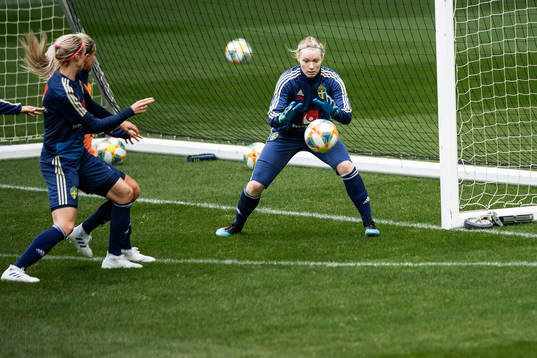 Hedvig Lindahl of the Swedish women national football team