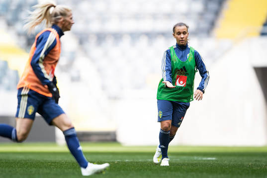 Julia Zigiotti of the Swedish women national football team