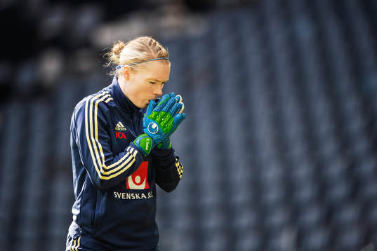 Hedvig Lindahl of the Swedish women national football team