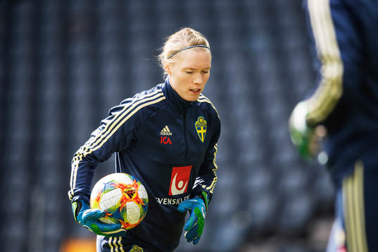 Hedvig Lindahl of the Swedish women national football team