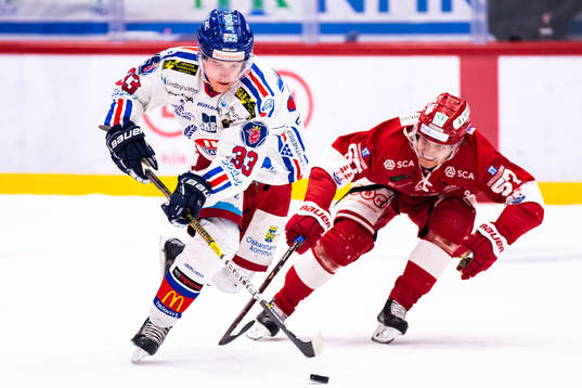 Oskarshamns Filiph Engsund  och Timrås Anton Wedin