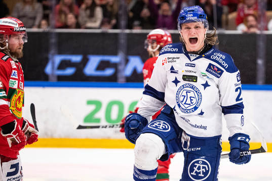 Leksands Anton Karlsson jublar