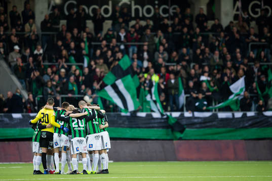 GAIS samlade innan fotbollsmatchen i Superettan mellan Gais