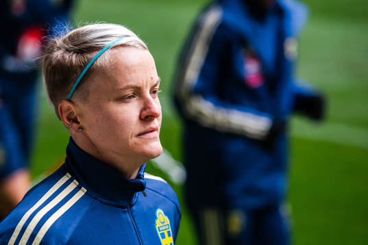 Nilla Fischer of the Swedish women national football team