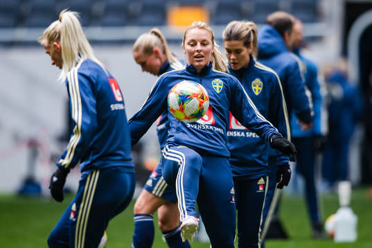 Mimmi Larsson of the Swedish women national football team