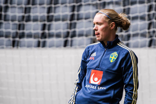 Goalkeeper Hedvig Lindahl of the Swedish women national